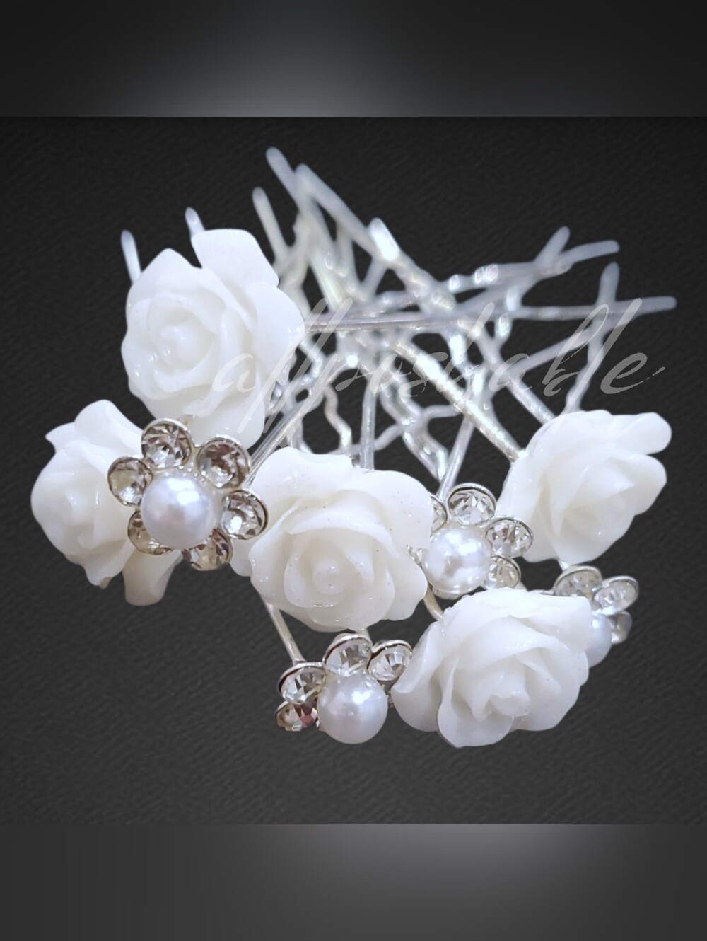 ❗️ONLY SET❗️10 Flower Hair Pins